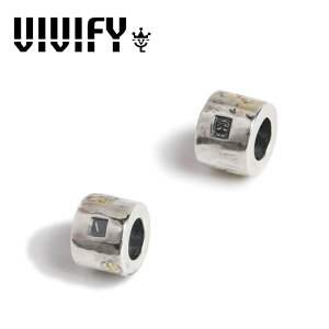 VIVIFY(���B���B�t�@�C)(�r�r�t�@�C)Solid Silver Beads /Large Cylinder w/gold�yVIVIFY �r�[�Y �y���_���g�w�b�h�z�yVFO-121bp�z�y�I�[�_�[���C�h �n���h���C�h �󒍐��Y�z�y�L�����Z���s�z