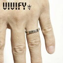 VIVIFY(ヴィヴィファイ)(ビビファイ)Back Hallmarks Ring/Hammered finish/Narrow w/gold【VIVIFY リング】【VFR-143…