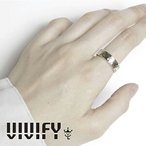 VIVIFY(���B���B�t�@�C)(�r�r�t�@�C)Back Hallmarks Ring/Hammered finish/Middle w/gold�yVIVIFY �����O�z�yVFR-146�z�y�I�[�_�[���C�h �n���h���C�h �󒍐��Y�z�y�L�����Z���s�z