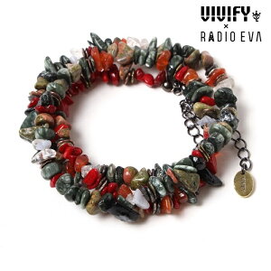 VIVIFY x RADIO EVAPebble �� Metal Chip's Beads Cord�@�O���[��x���b�h(�V2���@��)�y�G���@���Q���I�� �����A�N�Z�T���[ evangelion�z�y�󒍐��Y �I�[�_�[���C�h�z�yVRE-312�z�y�L�����Z���s�z�yvivify �u���X