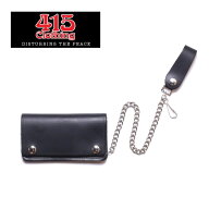 【数量限定再入荷】415 CLOTHING CLASSIC CHAIN WALLET チェーンレザーウォレット・6" LONG【ウォレット …