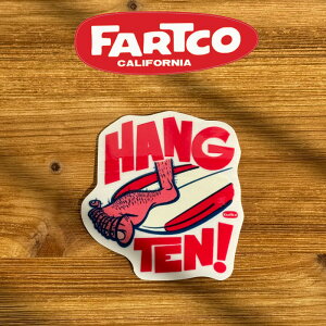 FARTCO INC. HANG 10 STICKERyXebJ[ V[zyt@[gR[ NICK Anaheim CaliforniazyJtHjAEAinCz