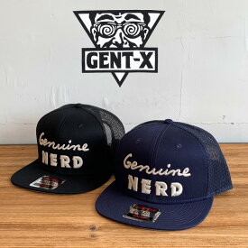 GENT-X (ジェントエックス) GENUINE NERD MESH CAP 【メッシュ キャップ 蓄光 刺繍 OTTO】