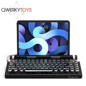 Qwerkytoys Qwerkywriter タブレットスタンド ワイヤレスキーボード レトロタイプライター Bluetoothキーボード US配列