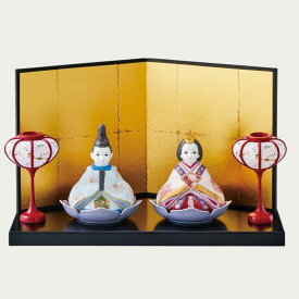 【Noritake（ノリタケ）】節句の置物　“歳時記 ひな人形（金屏風）”