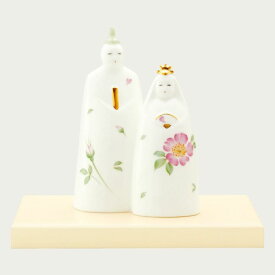 【Noritake（ノリタケ）】節句の置物　“立雛(小) 素描 ひなあられ”