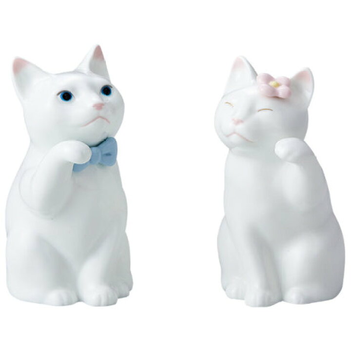 楽天市場】【Noritake（ノリタケ）】 置物 招き猫 (小) ペアセット 