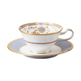 【Noritake（ノリタケ）】（ヨシノ）　ティー・コーヒー碗皿　（グレー）