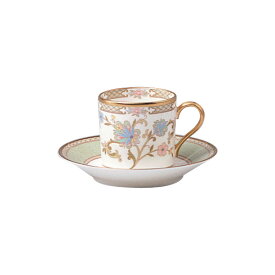 【Noritake（ノリタケ）】（ヨシノ）　コーヒー碗皿　（グリーン）