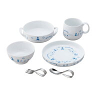 【Noritake（ノリタケ）】（ライトステップ　お子様用食器）　子供セット（ブルー）ベビーフォーク＆スプ…
