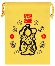 楽天市場 不織布金運巾着袋 弁財天の通販