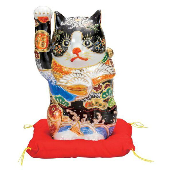 楽天市場】【代引不可】 【九谷焼】 7号招き猫・吉祥盛(布団付) K8 