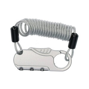 【代引不可】 ワイヤーロック  (シルバー)  ES053