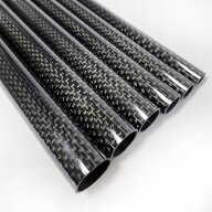ストレート メッシュ カーボンパイプ 10cm 艶あり カット売り 外径8mm〜外径18mm 内径6mm〜16mm カーボン…