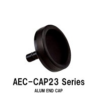 AEC-CAP23 Series アルミエンドキャップ 外径23.0mm 長さ7.0mm アルマイト加工 軽量アルミ ラバー仕様 ゴ…