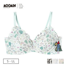 ウンナナクール une nana cool MOOMIN × une nana cool 364 レース ノンワイヤーブラ S/M/L/LL BUN130