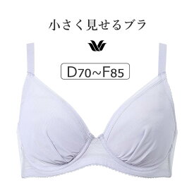 【25％OFF】ワコール 小さく見せるブラ （シンプル） BRB452シリーズ ブラジャー単品 DEFカップ アンダー65/70/75/80/85cm BRB452