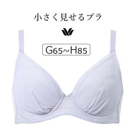 【25％OFF】ワコール 小さく見せるブラ （シンプル） BRB452シリーズ ブラジャー単品 GHカップ アンダー65/70/75/80/85cm BRB452