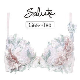 【20％OFF】ワコール サルート 22G ブラジャー単品 P-upタイプ GHIカップ アンダー 65/70/75/80cm BTJ422