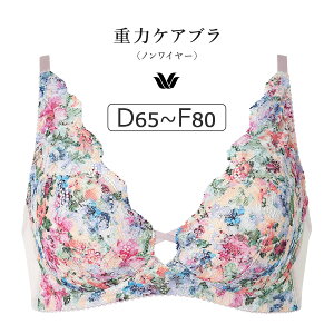【20％OFF】ワコール 重力ケアブラ BXB194シリーズ ノンワイヤーブラ DEFカップ アンダー65/70/75/
