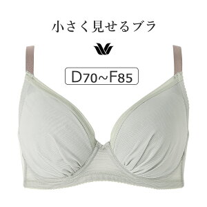 【20％OFF】ワコール 小さく見せるブラ （シンプル） BRB452シリーズ ブラジャー単品 DEFカップ アンダー6