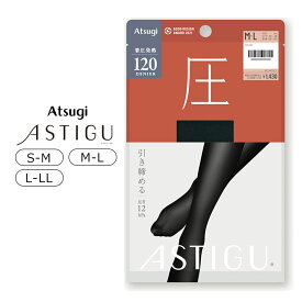 アツギ ATSUGI アスティーグ 【圧】 引き締める 120デニール タイツ S-M/M-L/L-LL AP1312