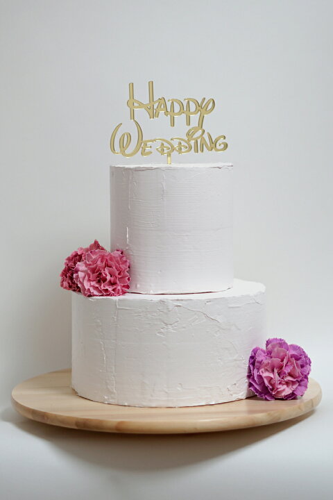 楽天市場 Happy Wedding ディズニー ケーキトッパー In The Moment Shop