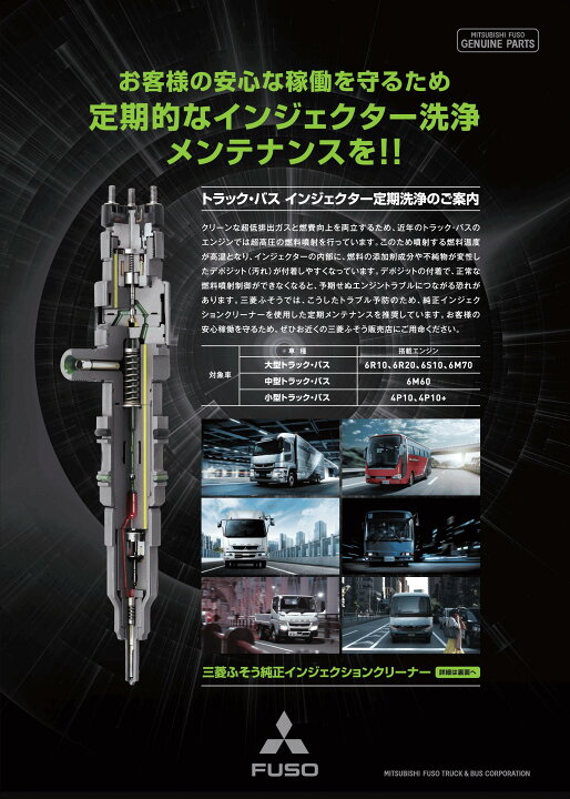 楽天市場】三菱ふそう 純正 インジェクションクリーナー QZ000688 