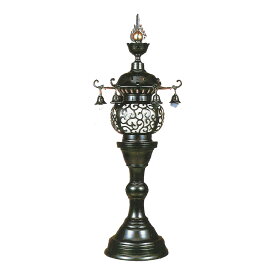 【intWorks】台燈篭 真鍮製 丸形 一対 2～4尺 灯篭 灯籠 燈籠