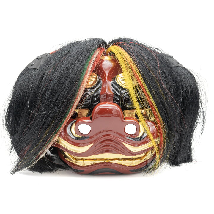 楽天市場】獅子頭 張貫 国産 8寸〜1.2尺 白毛 黒毛 獅子舞 祭り 開運 