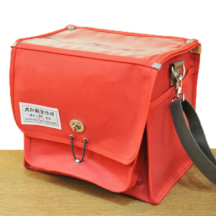 楽天市場 犬印純綿帆布自転車用フロントバッグ 小 犬印鞄製作所楽天市場店