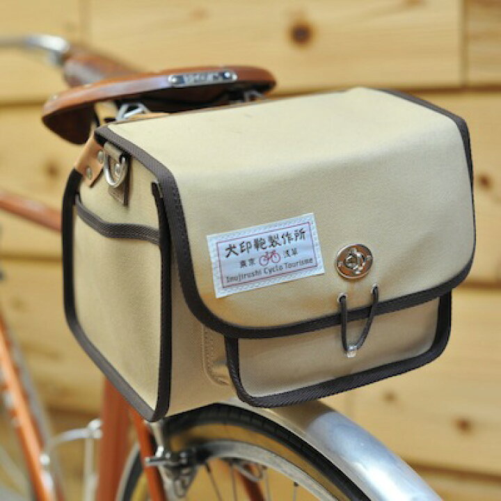 楽天市場】【犬印鞄】犬印純綿6号帆布自転車用サドルバッグ（小） : 犬 