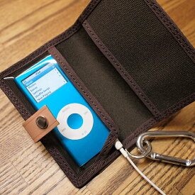 【犬印鞄】犬印純綿6号帆布 iPod nanoケース（パスケース）