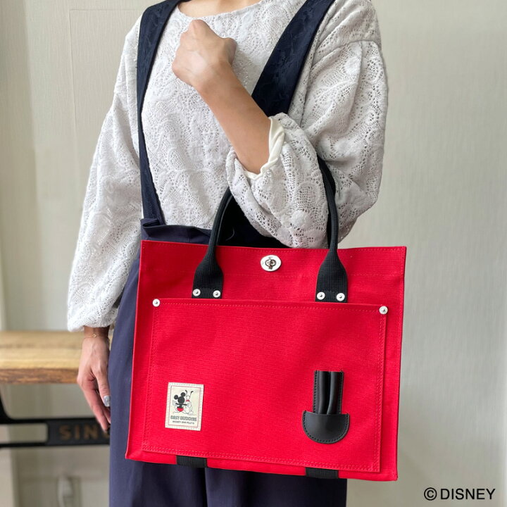 楽天市場 犬印鞄 Disney ミッキー プルート 純綿6号帆布トートバッグ 小 犬印鞄製作所楽天市場店