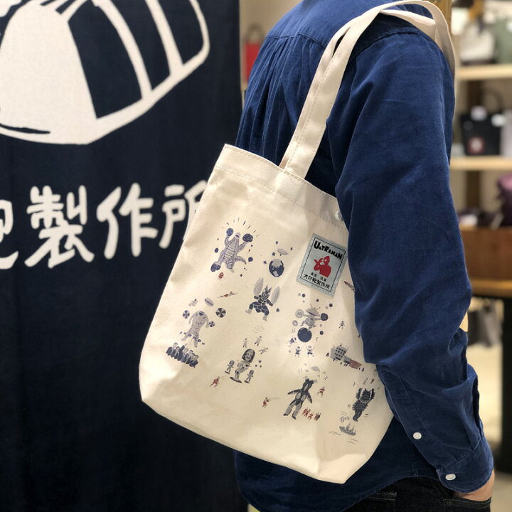楽天市場】【犬印鞄】ウルトラマン/純綿11号帆布エコバッグ : 犬印鞄 