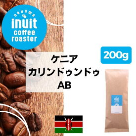 スペシャルティコーヒー 200g【 ケニア カリンドゥンドゥ AB 】葉山イヌイットコーヒーロースター 中深煎り 自家焙煎 直送 豆・粉 シティロースト シングルオリジン 新鮮 高級 Qグレーダー Qグレード コーヒー豆 珈琲豆 メール便 送料無料