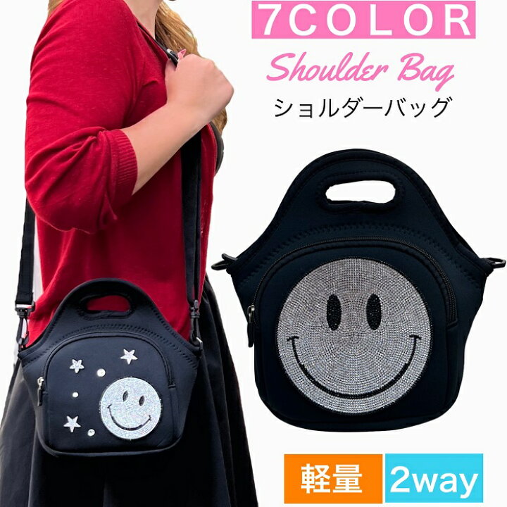 楽天市場】スマイルニコちゃん ショルダーバッグ キラキラ 雑貨 トート  
