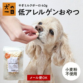 【全商品P5倍★マラソン_5日限定】やぎミルクボーロ 40g 【大大大人気！】甘い香りと食べやすい食感が人気です！ 犬 おやつ 無添加 国産 犬の一日 手作り 犬おやつ 国産無添加 お菓子 ボーロ オーストラリア やぎミルク 小麦アレルギー ミルク入り【ラン1】