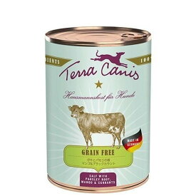 【おやつサンプル付】Terra Canis（テラカニス）仔牛肉 グレインフリー 400g 【4個で送料無料】犬 フード 穀物フリー ラクトフリー アレルギー 仔牛 フルーツ 野菜 ドッグフード