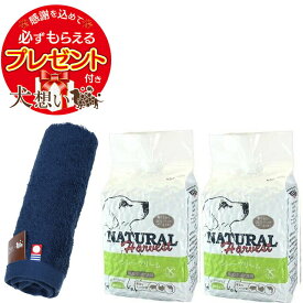 【プレゼント付き】【あす楽】【送料無料】ナチュラルハーベスト シュープリーム 1.59kg 2袋【犬想いオリジナル今治ハンドタオルセット】【タオルカラー ネイビー】【正規品】