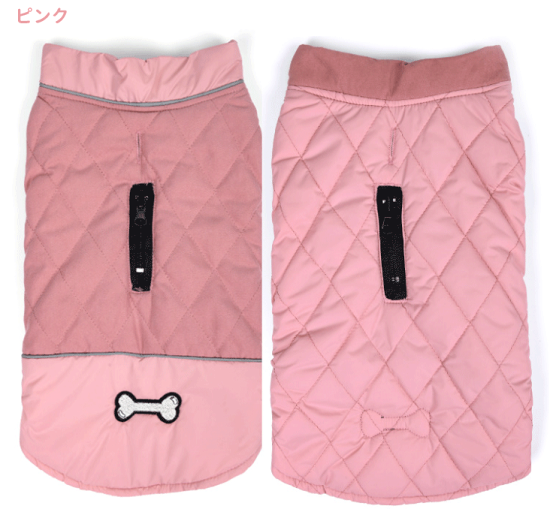 ジッパーDogLemi防寒ダウンキルティング暖かい柴犬フレンチブルドッグ犬服秋冬ベスト小型犬中型犬犬屋新商品