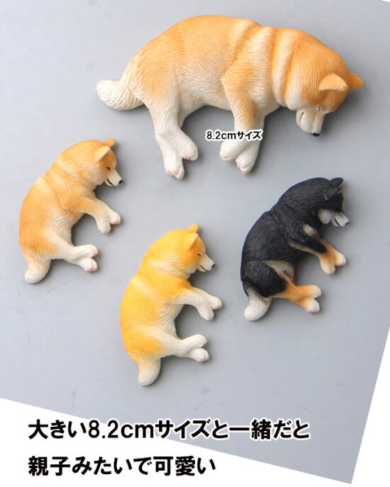 楽天市場 柴犬 ネムネム ミニミニ マグネット 横向き 置物 インテリア 犬 各種 雑貨 グッズ ポリレジン 犬屋 犬屋楽天市場店
