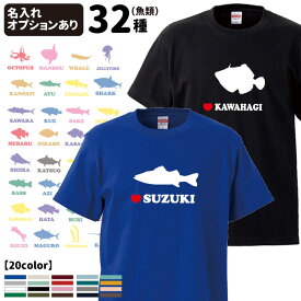 【 名入れ Tシャツ 半袖 フィッシュシルエット 名前入れ グッズ デザイン 】 メンズ レディース 犬屋 オリジナル CAB5001 】