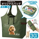 【 愛犬 写真 名入れ 保冷 保温 エコバッグ 巾着タイプ 大容量30Lデザイン 】 雑貨 グッズ motteru ブランド オリジナル ひんやり あったか 夏 冬