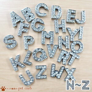 メール便 N〜Z 首輪名入れ用 イニシャルパーツ アルファベットパーツ イニシャルパーツ用 イニシャル キーホルダー ブレスレット オブジェ ネーム パーツ 推し活 推し プレゼント 手作り ハ