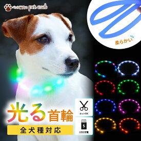 犬 LED 光る首輪 散歩 犬用 首輪 シリコン 痛くない 犬光る首輪 小型犬 中型犬 大型犬 ペット 安全 事故防止 充電式 LED首輪 全8色 レインボー 目立つ かわいい 超軽量 軽量 USB ライト 夜 夜道 散歩 軟らかい サイズ調節可 防水