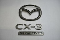 DK8/DKL　CXー3　ブラックメッキエンブレムリア3点SET　　INVENTER/grow/メッキ/ブラッククローム/ゴール…