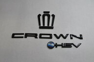 AZSH36　クラウンスポーツ　マットブラックorピアノブラックエンブレム　3点SET　　INVENTER/grow/メッキ…