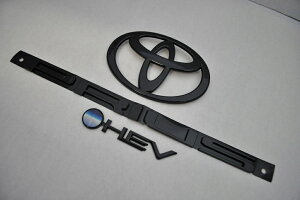 MXWH60 ZVW60 プリウス マットブラックorピアノブラックエンブレム 3点SET  INVENTER/grow/メッキ/ブラッククローム/ゴールド/車エンブレム/車パーツ/