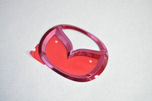 CWEFWプレマシー リアマツダマーク レッドメッキエンブレム  INVENTER/grow/メッキ/ブラッククローム/ゴールド/車エンブレム/車パーツ/